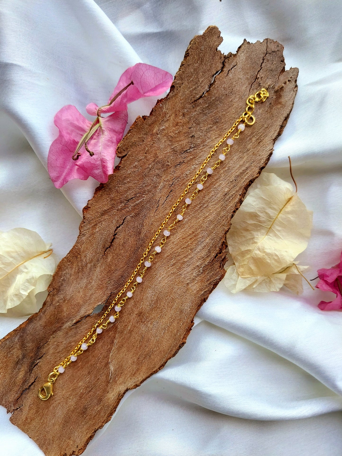 Rose Quartz self stacked