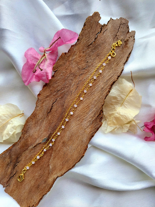 Rose Quartz self stacked