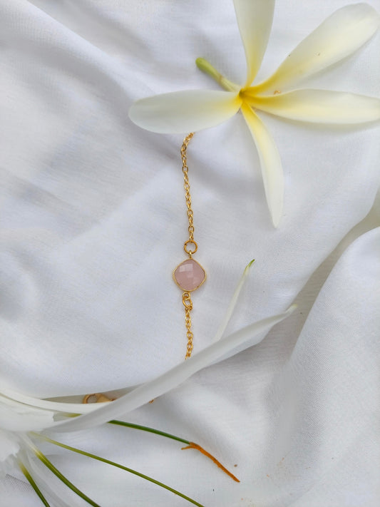Better than diamonds Rose Quartz Bracelet