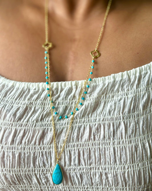 Layered Turquoise Neckpiece