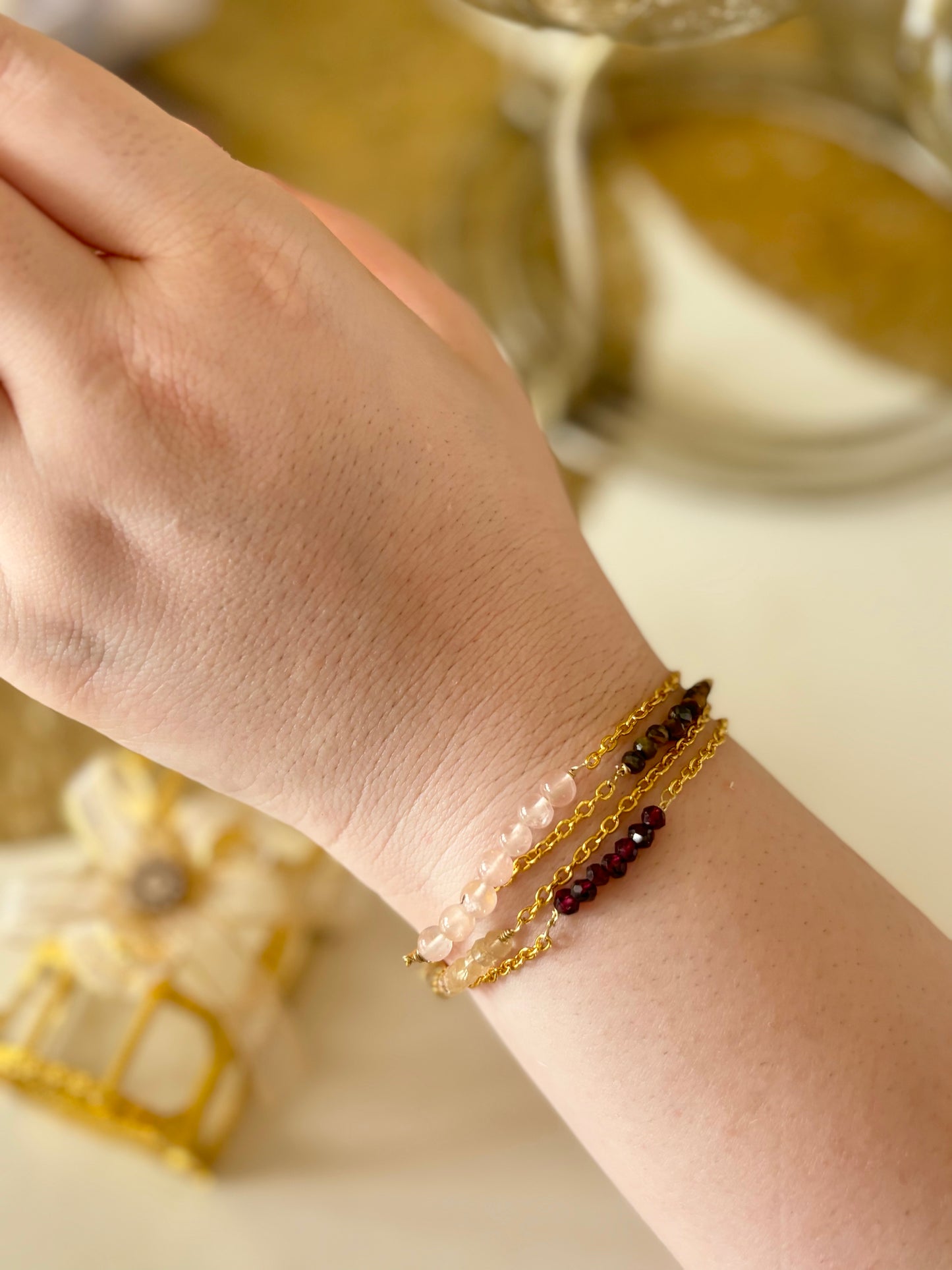 Seven stones Citrine Bracelet