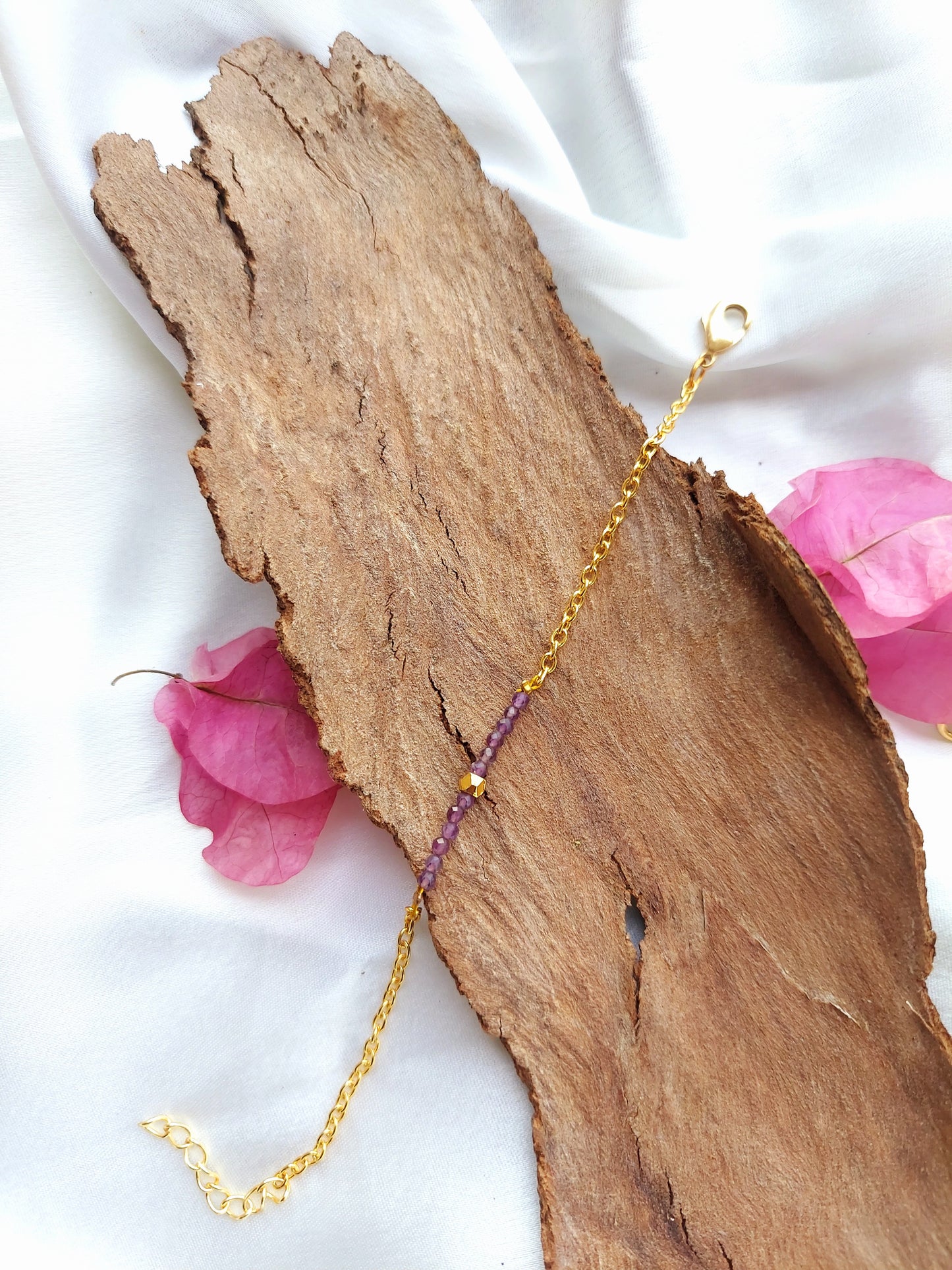 Amethyst Bar Bracelet