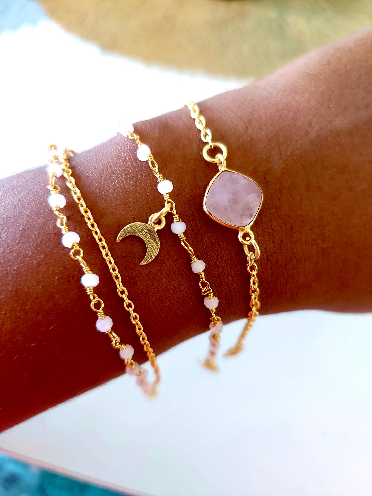 Better than diamonds Rose Quartz Bracelet